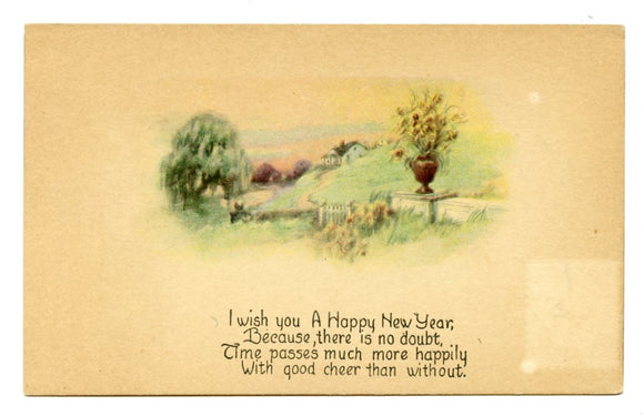 I Wish You a Happy New Year [Postcard]