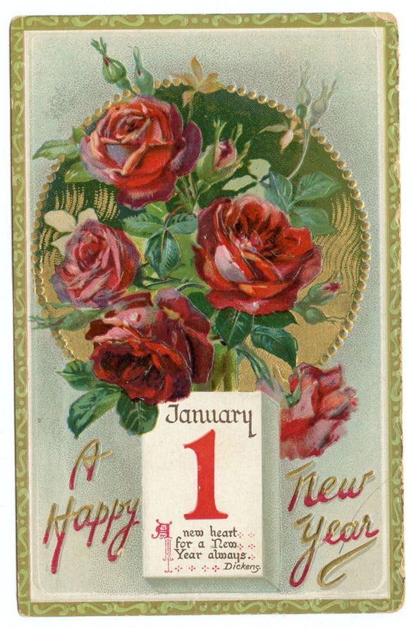 A Happy New Year [Postcard]