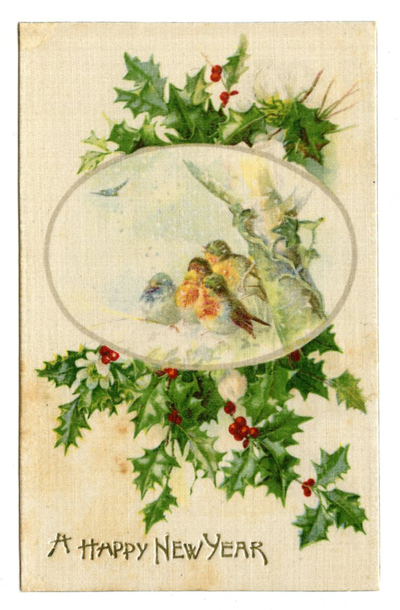 A Happy New Year [Postcard]