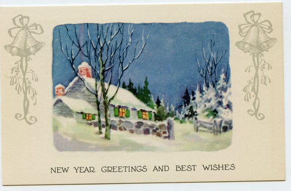 New Year Greetings and Best Wishes [Postcard]