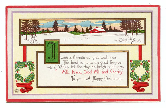 A Happy Christmas [Postcard]