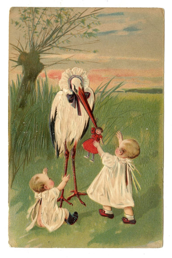 Stork Delivery [Postcard]