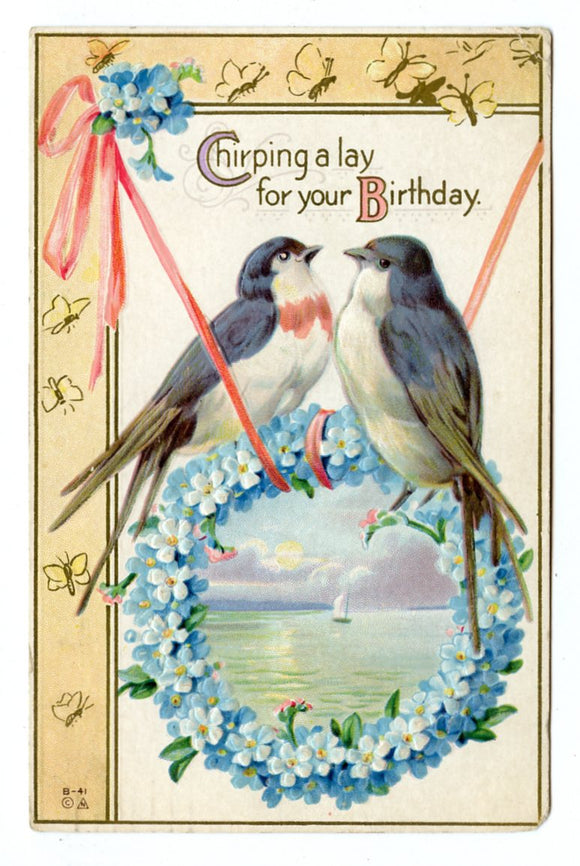 Chirping a Lay for Your Birthday [Postcard]