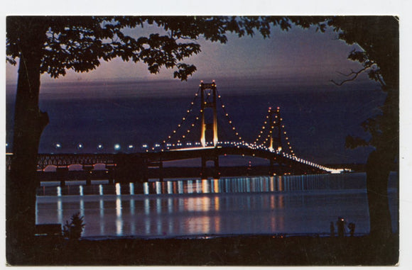 The Mackinac Bridge, MI [Postcard]