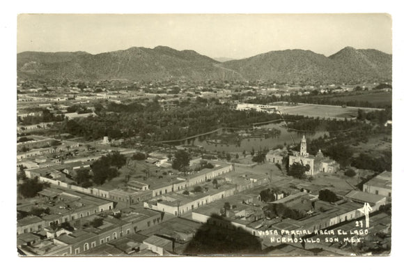 Vista Parcial, Hacia El Lago, Hermosillo, Son., Mex. [Postcard]