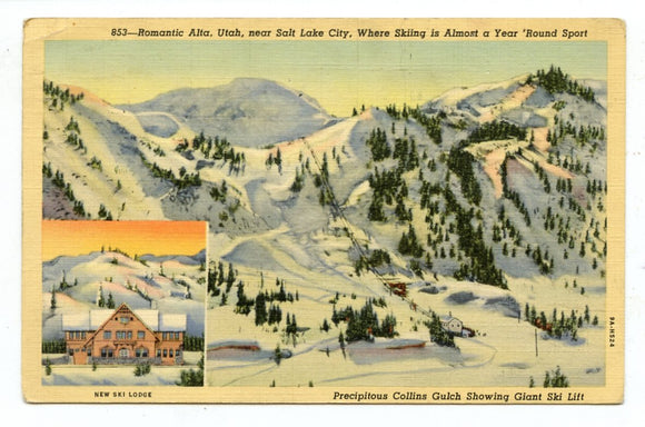 Romantic Alta, Near Salt Lake City, UT [Postcard]