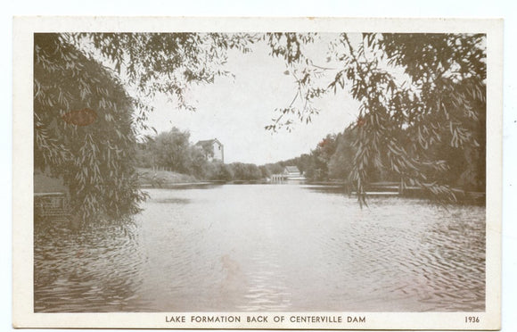 Lake Formation Back of Centerville Dam, Centerville, IA [Postcard]