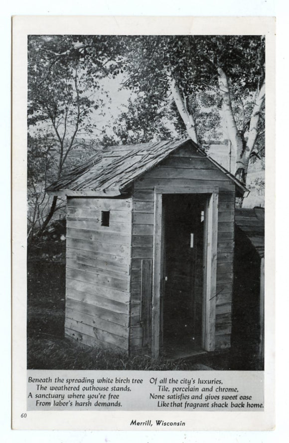 Outhouse, Merrill, WI [Postcard]