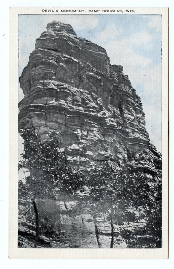 Devil's Monument, Camp Douglas, WI [Postcard]