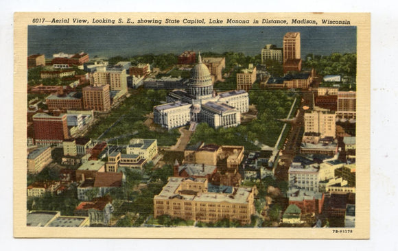 Aerial View, Madison, WI [Postcard]