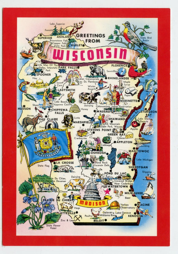 Greetings From Wisconsin [Postcard]