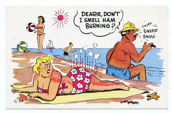 Dearie, Don't I Smell Ham Burning? [Postcard]