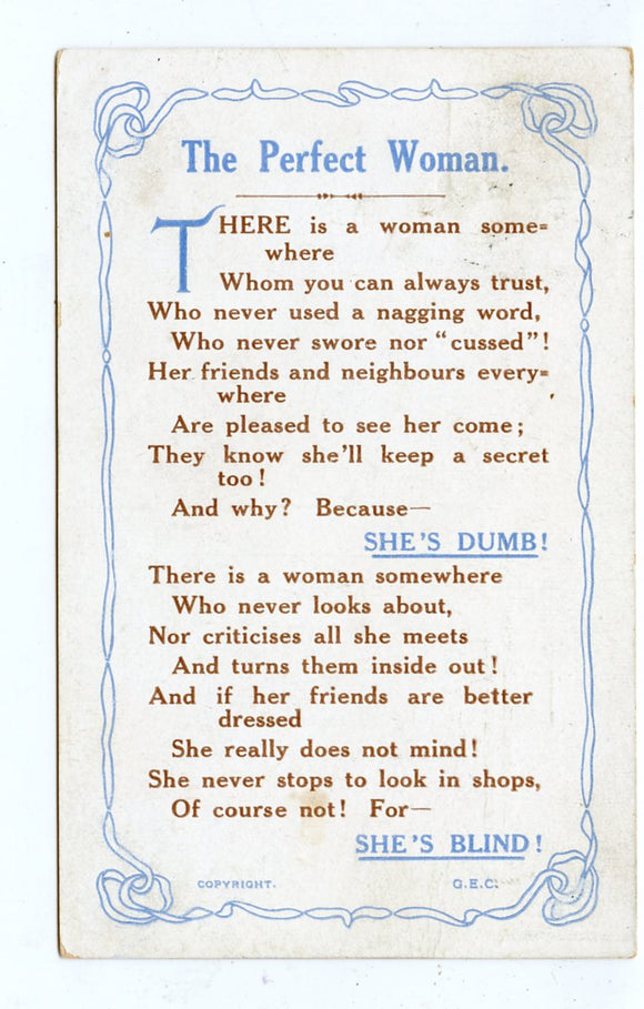 The Perfect Woman [Postcard]