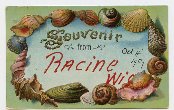 Souvenir from Racine, WI [Postcard]