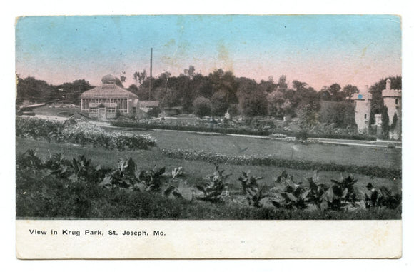 View in Krug Park, St. Joseph, MO [Postcard]