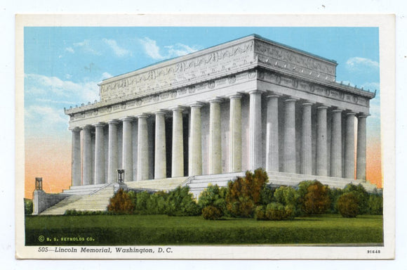Lincoln Memorial, Washington, DC [Postcard]