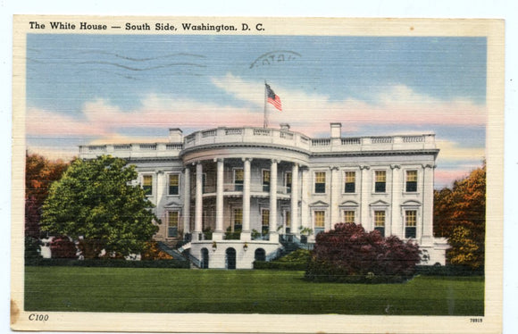 White House, South Side, Washington, DC [Postcard]