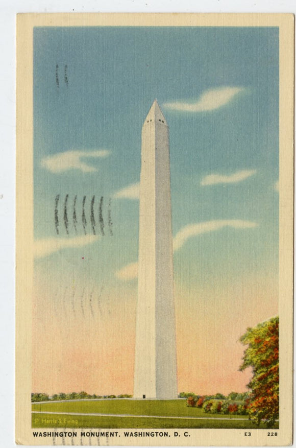 Washington Monument, Washington, DC [Postcard]