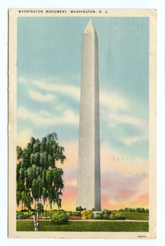 Washington Monument, Washington, DC [Postcard]