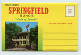 Historic Springfield Illinois Souvenir Folder [Postcard]