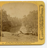 Navy Yard, from opposite Black Hawk's Cave, Wisconsin Dells, WI [Stereoview]