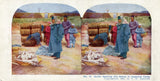 Sutler Opening His Stores in Japanese Camp [Stereoview]