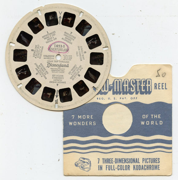 View-Master D853-B, Adventureland II, Your Visit to Disneyland [Viewmaster]