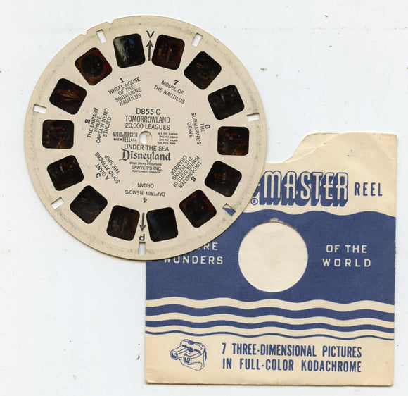 View-Master D855-C, Tomorrowland III, 20,000 Leagues Under the Sea, Disneyland [Viewmaster]