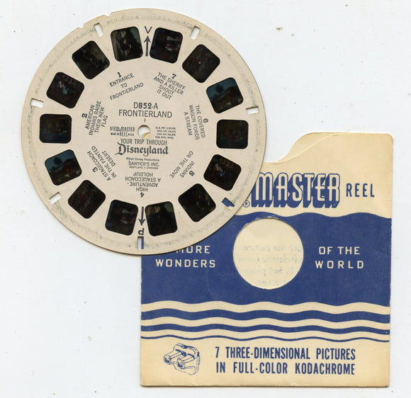 View-Master D852-A, Frontierland I, Your Trip Through Disneyland [Viewmaster]