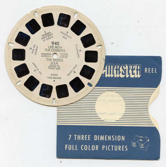 View-Master 940, Life With the Cowboys, The Rodeo [Viewmaster]