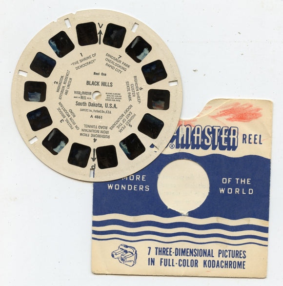 View-Master A 4861, Reel One, BLACK HILLS, South Dakota, U.S.A. [Viewmaster]