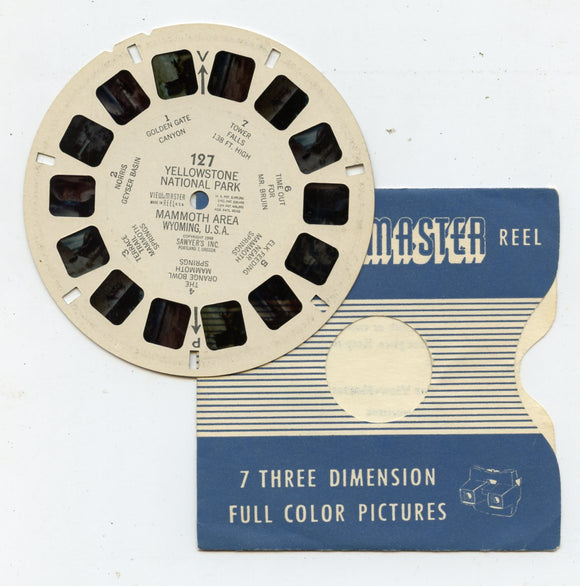 View-Master 127, Yellowstone National Park, Mammoth Area, Wyoming, U.S.A. [Viewmaster]