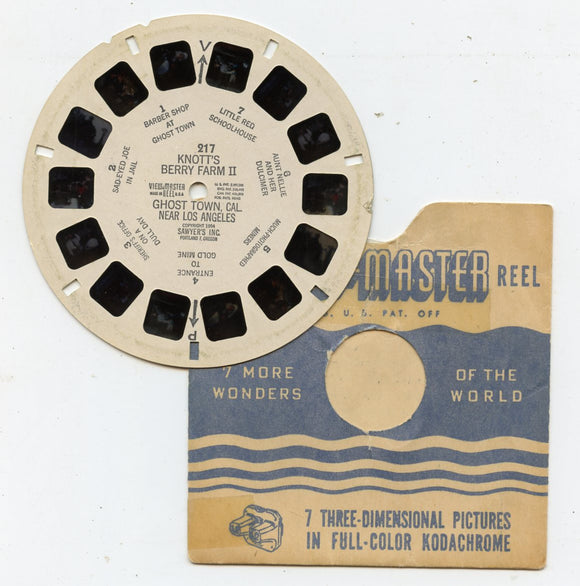 View-Master 217 Knott's Berry Farm II, Ghost Town, Cal. Near Los Angeles [Viewmaster]
