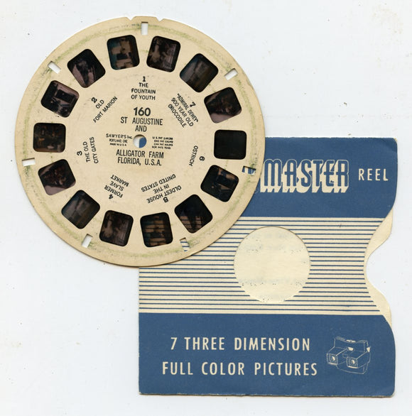 View-Master 160 St. Augustine and Alligator Farm, Florida, U. S. A. [Viewmaster]