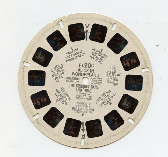 View-Master FT-20C Alice in Wonderland, the Croquet Game and Trial [Viewmaster]