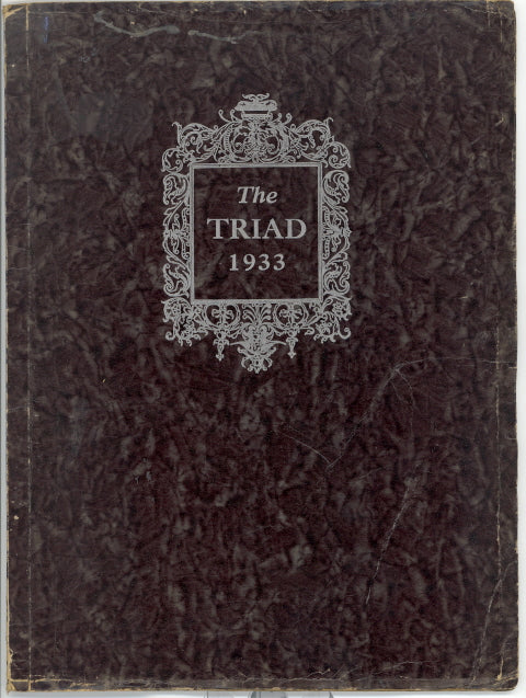 1933 Kiel High School Yearbook, the Triad, Kiel, Wisconsin