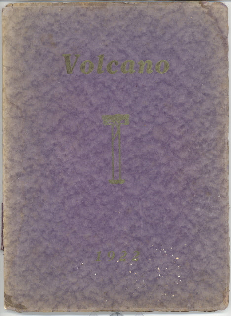 1922 Hornell High School Yearbook, the Volcano, Hornell, New York