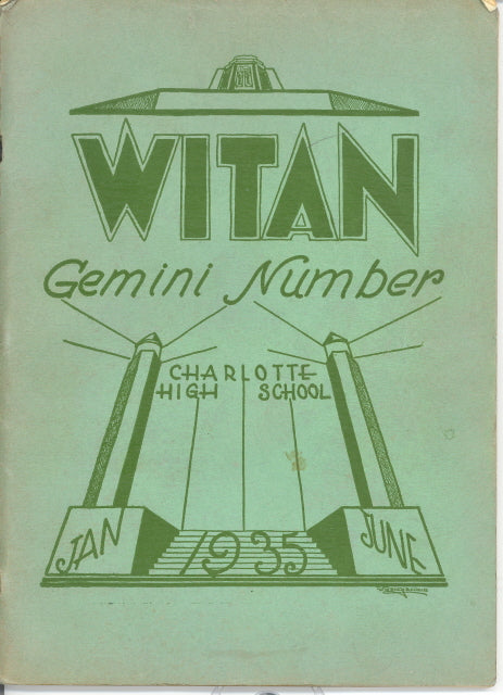 1935 Charlotte High School Yearbook, the Witan, Rochester, New York