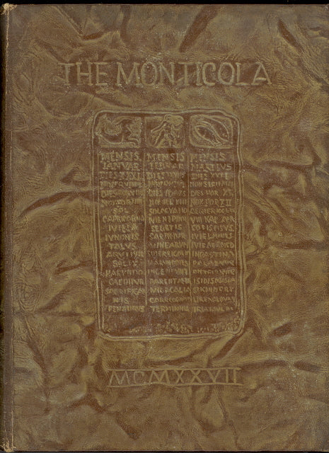 1927 West Virginia University Yearbook, the Monticola, Morgantown, West Virginia