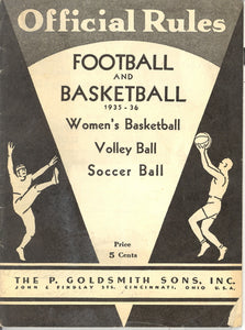 The Official Rules of Football and Basketball, 1935-1936 - Carey's Emporium