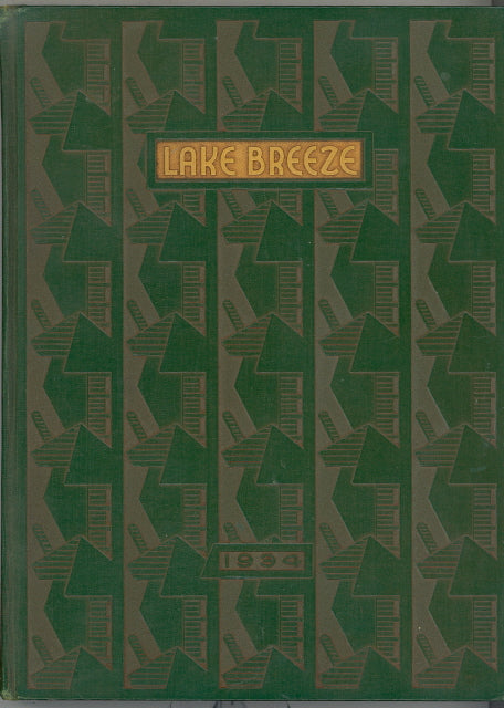 1934 Sheboygan High School Yearbook, the Lake Breeze, Sheboygan, Wisconsin