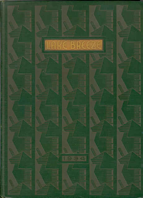 1934 Sheboygan High School Yearbook, the Lake Breeze, Sheboygan, Wisconsin