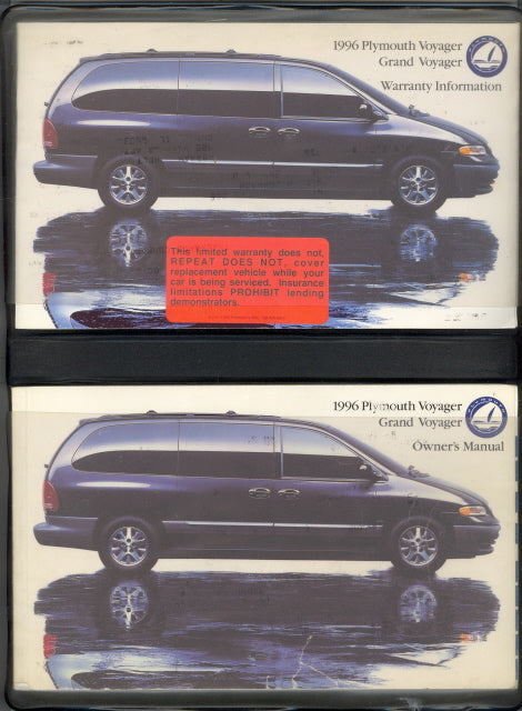 1996 Plymouth Voyager and Grand Voyager Owner's Manual - Carey's Emporium