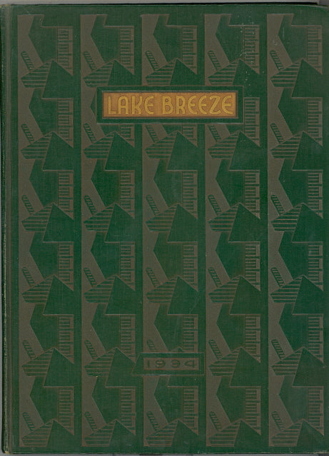 1934 Sheboygan High School Yearbook, the Lake Breeze, Sheboygan, Wisconsin