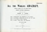 1913 Jane's All the World's Aircraft, Edited by Fred T. Jane, 1969 Reprint, by the ARCO Publishing Company - Carey's Emporium