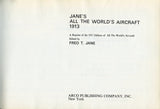 1913 Jane's All the World's Aircraft, Edited by Fred T. Jane, 1969 Reprint, by the ARCO Publishing Company - Carey's Emporium