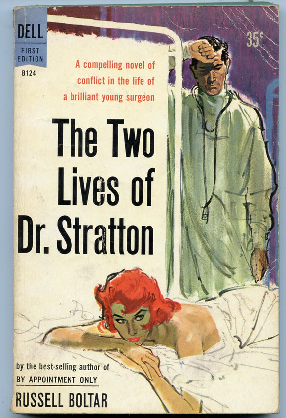 The Two Lives of Dr. Stratton, by Russell Boltar, Dell B124, 1959, Dell First Edition - Carey's Emporium