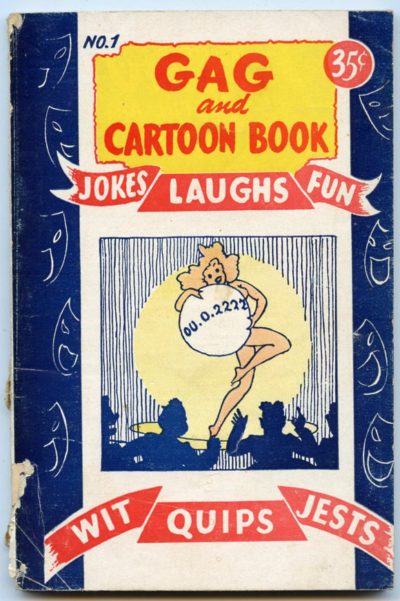 Gags and Cartoon Book, Jokes, Laughs, Fun, Wit, Quips, Jests, Copyright 1944, by Louis Shomer, Larch Publications, No. 1 - Carey's Emporium