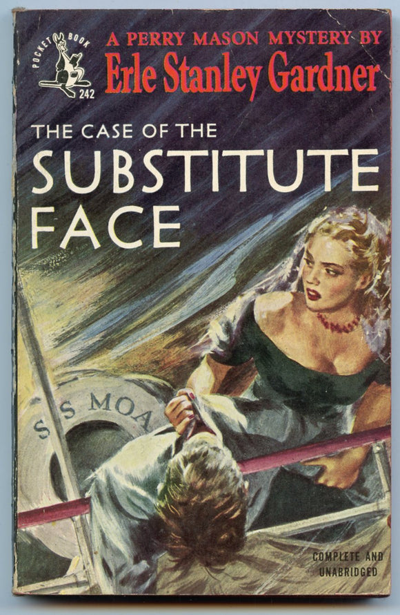 The Case of the Substitute Face, by Erle Stanley Gardner, Pocket Book 242, January, 1948, Thirteenth Printing - Carey's Emporium