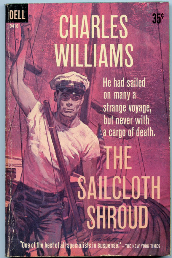 The Sailcloth Shroud, by Charles Williams, Dell Books D410, March, 1961, First Dell Printing - Carey's Emporium